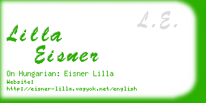 lilla eisner business card
